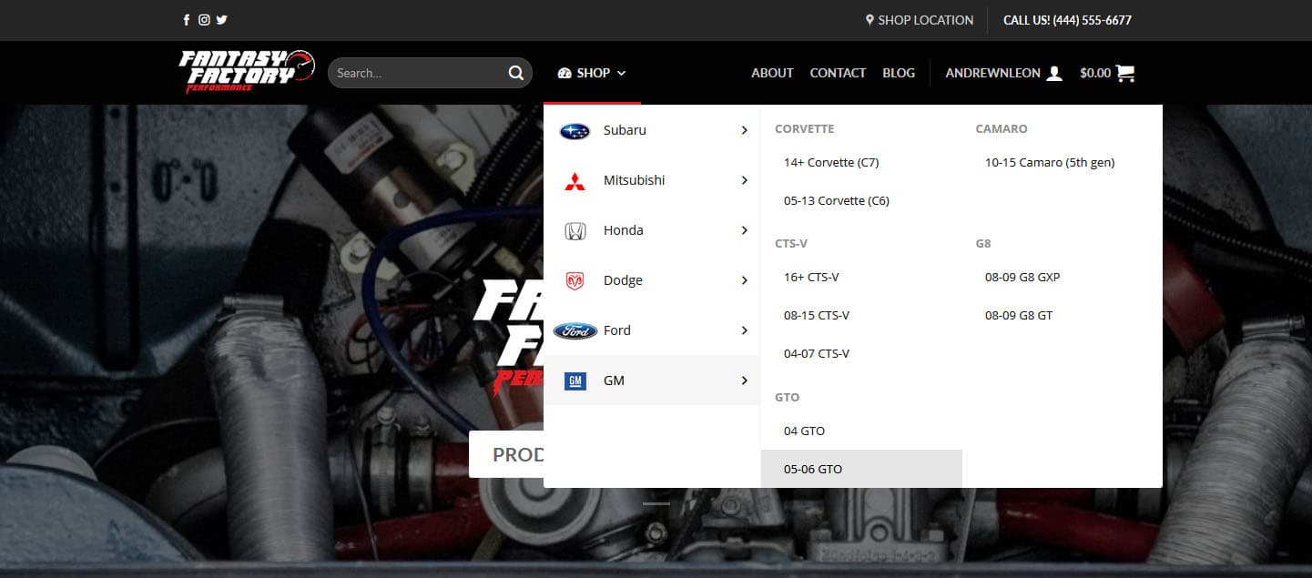 A mega menu displaying an extensive selection of card brands and models, providing an easy way for users to navigate through the options. A mega menu displaying an extensive selection of card brands and models, providing an easy way for users to navigate through the options.